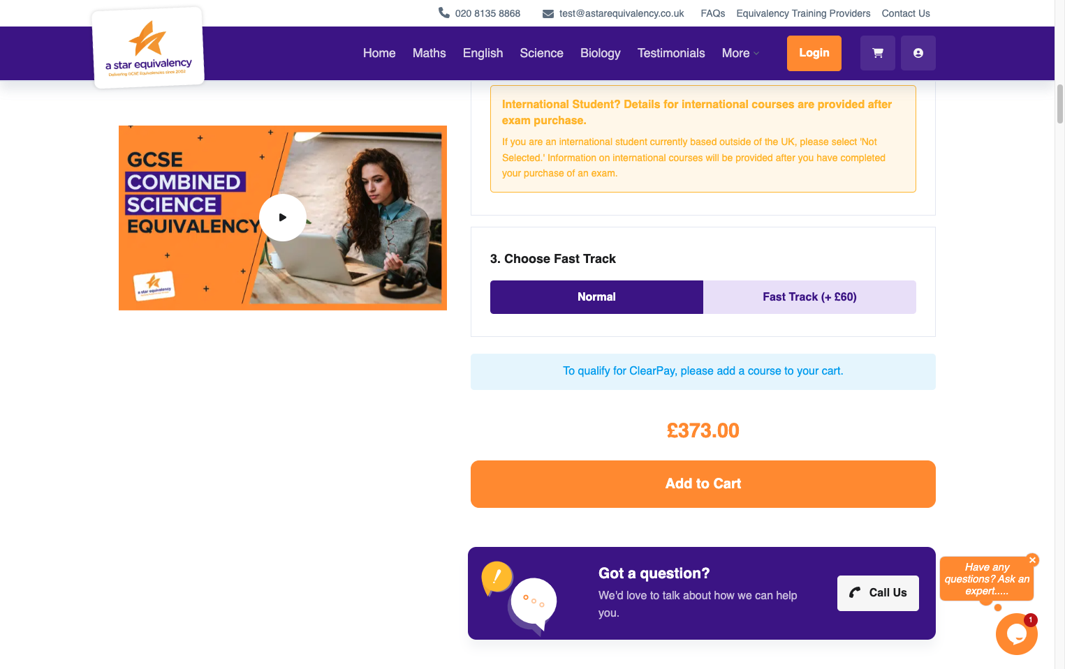 You can add fast track results to your order here.