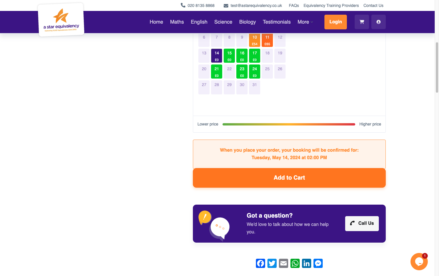 Click on 'Add to Cart'