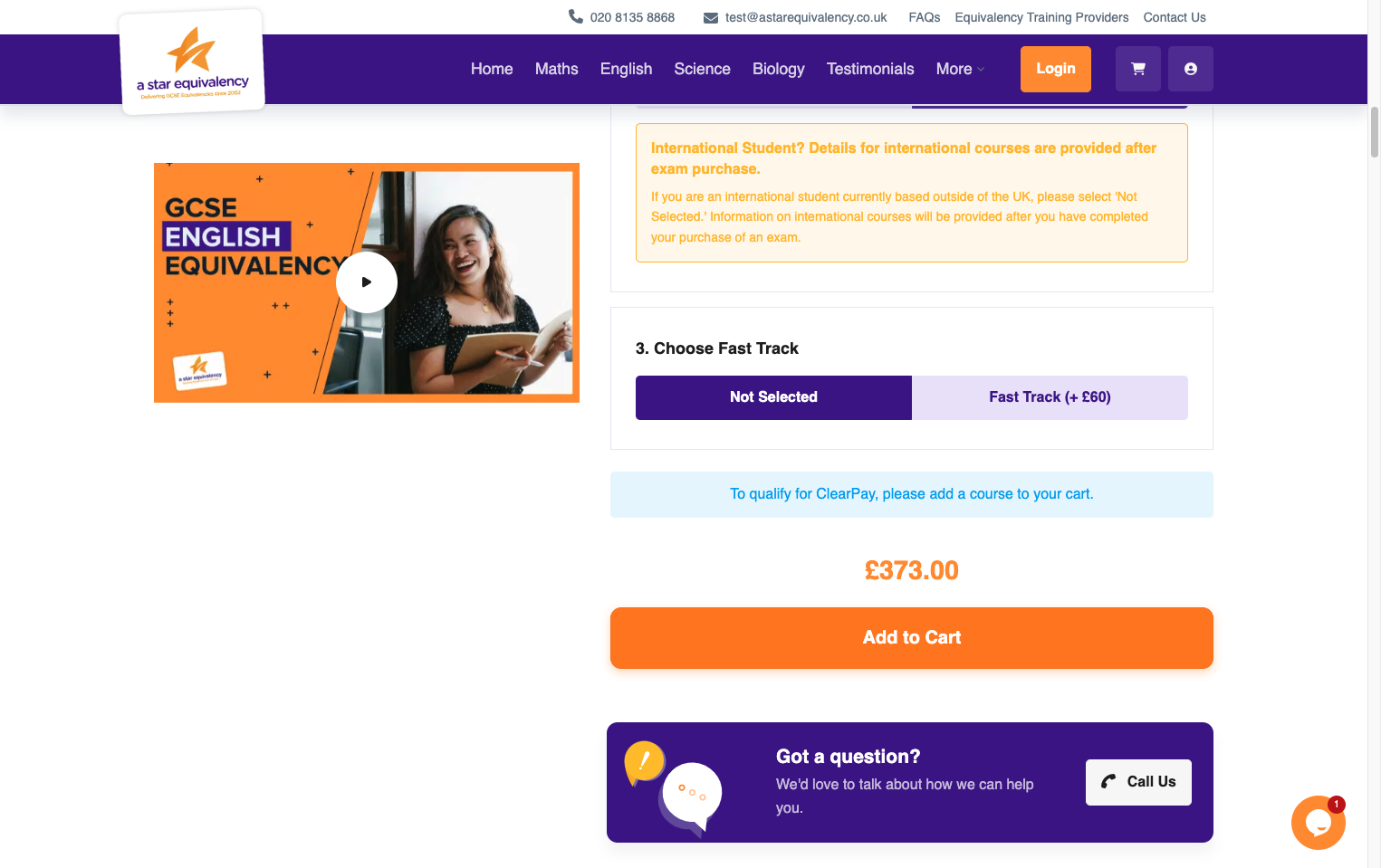 Click on 'Add to Cart'