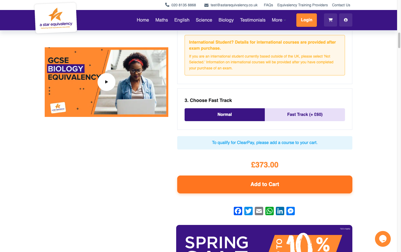 Click 'Add to Cart'
