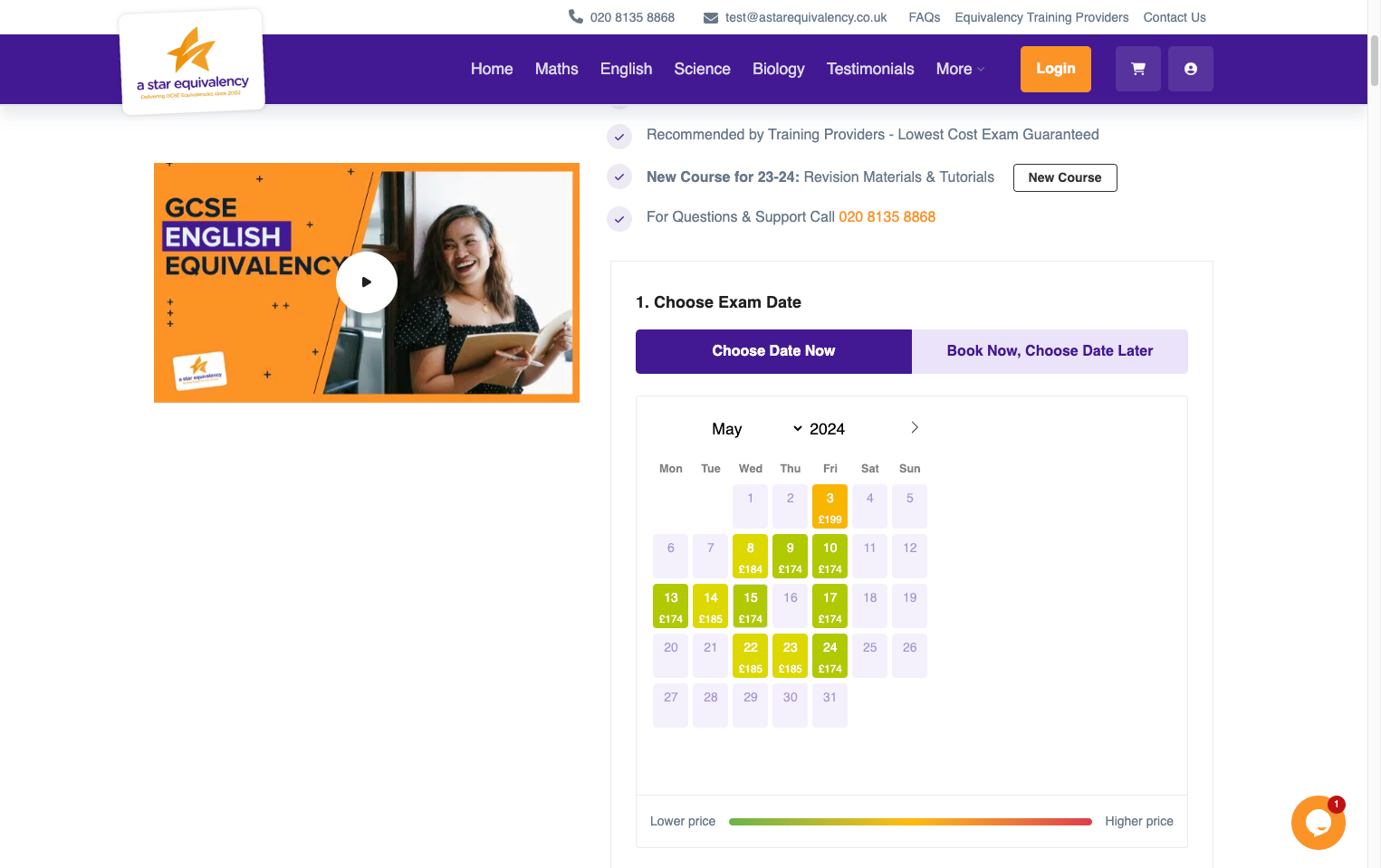 Select 'Choose Date Now' or 'Book Now, Choose Date Later'